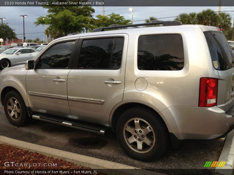 Alabaster Silver Metallic / Black 2010 Honda Pilot Touring