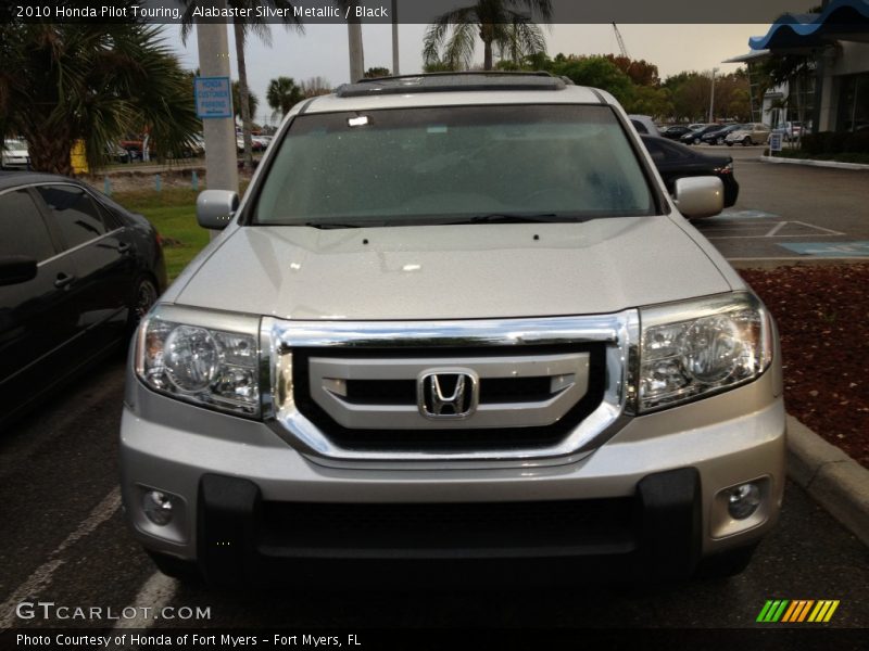 Alabaster Silver Metallic / Black 2010 Honda Pilot Touring