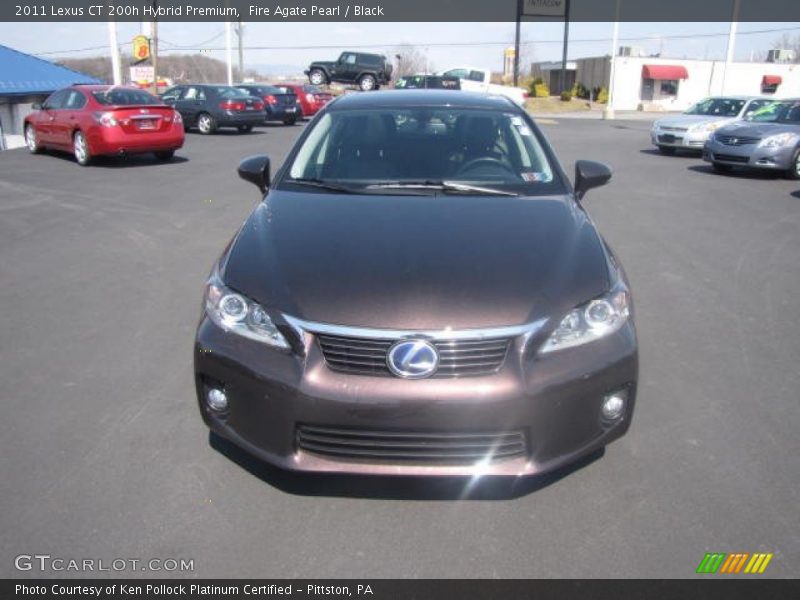 Fire Agate Pearl / Black 2011 Lexus CT 200h Hybrid Premium