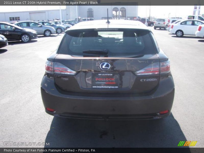 Fire Agate Pearl / Black 2011 Lexus CT 200h Hybrid Premium