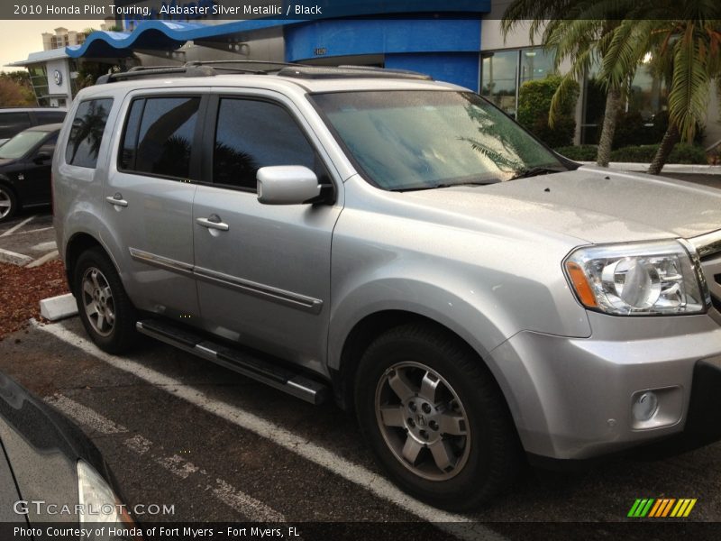 Alabaster Silver Metallic / Black 2010 Honda Pilot Touring