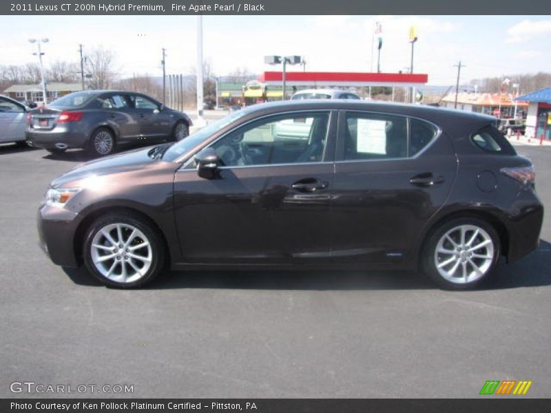 Fire Agate Pearl / Black 2011 Lexus CT 200h Hybrid Premium