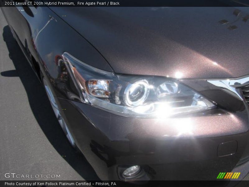 Fire Agate Pearl / Black 2011 Lexus CT 200h Hybrid Premium