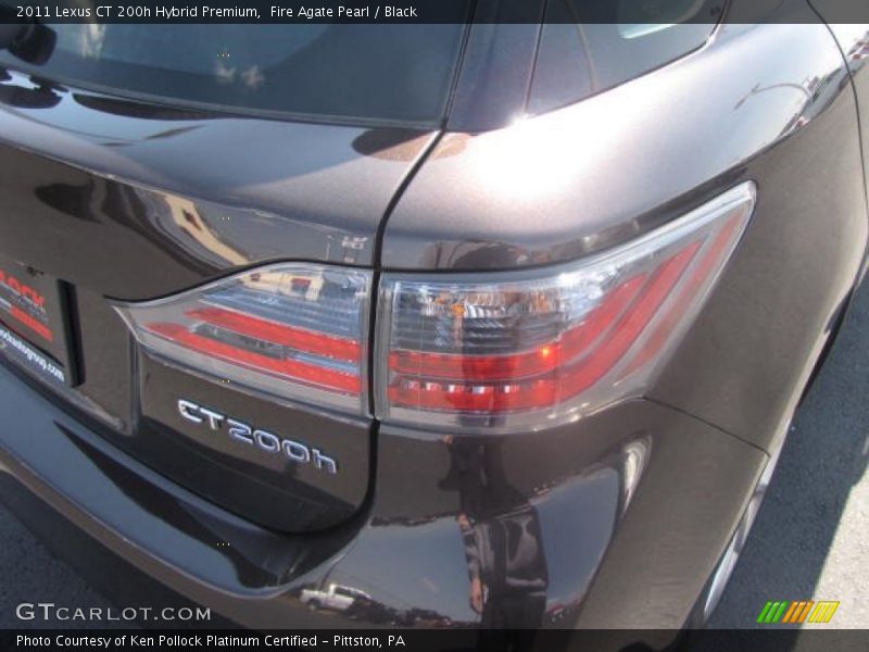Fire Agate Pearl / Black 2011 Lexus CT 200h Hybrid Premium