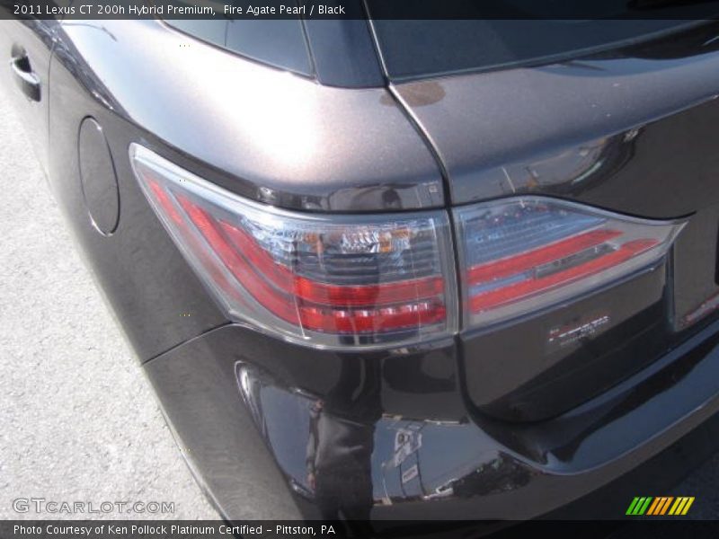 Fire Agate Pearl / Black 2011 Lexus CT 200h Hybrid Premium