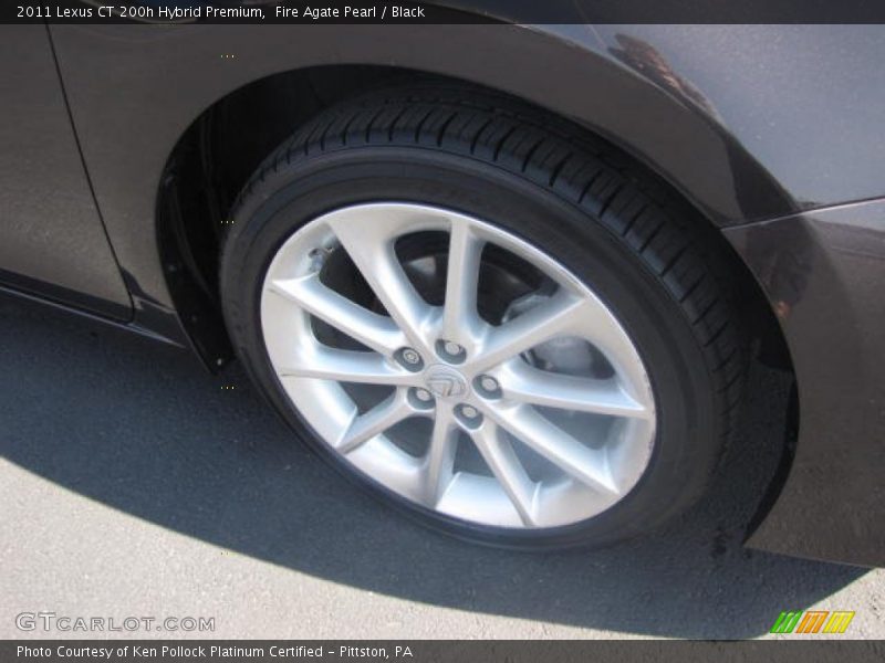 Fire Agate Pearl / Black 2011 Lexus CT 200h Hybrid Premium