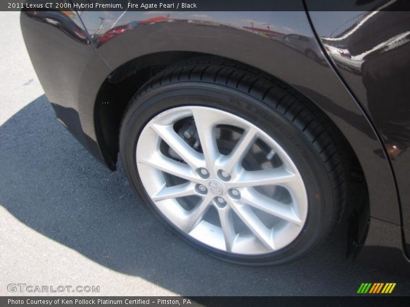 Fire Agate Pearl / Black 2011 Lexus CT 200h Hybrid Premium