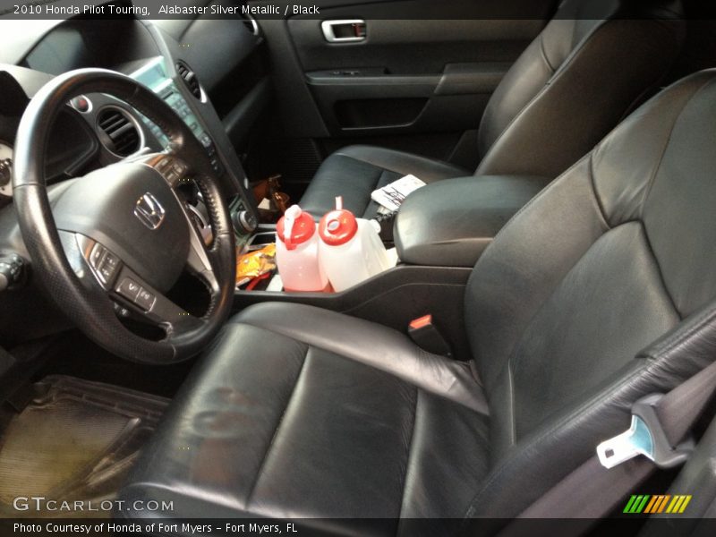 Alabaster Silver Metallic / Black 2010 Honda Pilot Touring