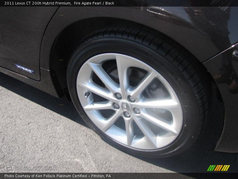 Fire Agate Pearl / Black 2011 Lexus CT 200h Hybrid Premium