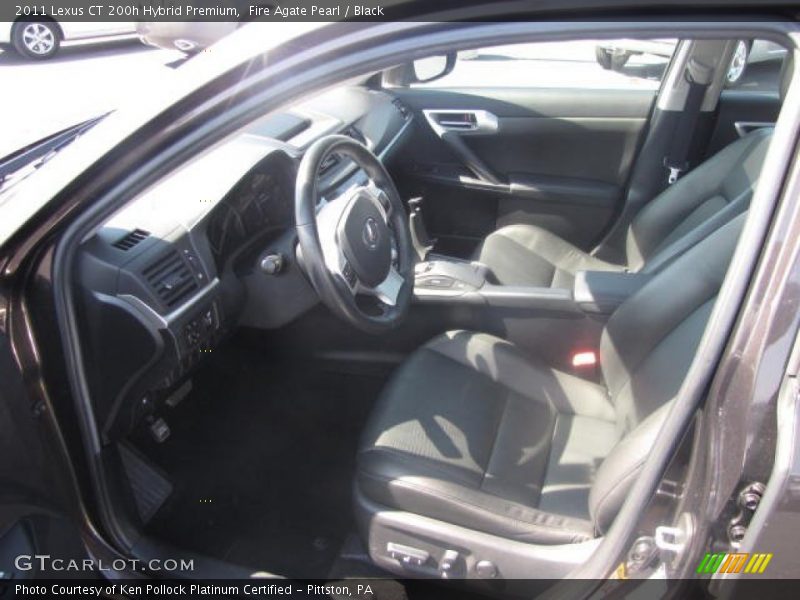 Fire Agate Pearl / Black 2011 Lexus CT 200h Hybrid Premium