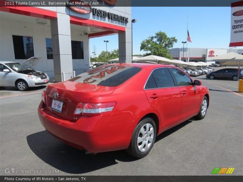 Barcelona Red Metallic / Ash 2011 Toyota Camry LE