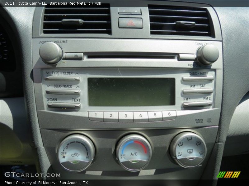 Barcelona Red Metallic / Ash 2011 Toyota Camry LE