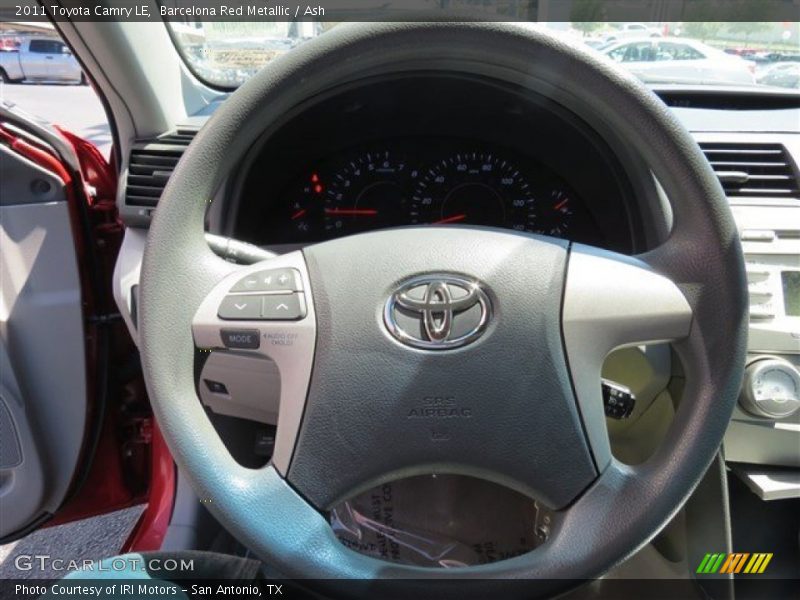 Barcelona Red Metallic / Ash 2011 Toyota Camry LE