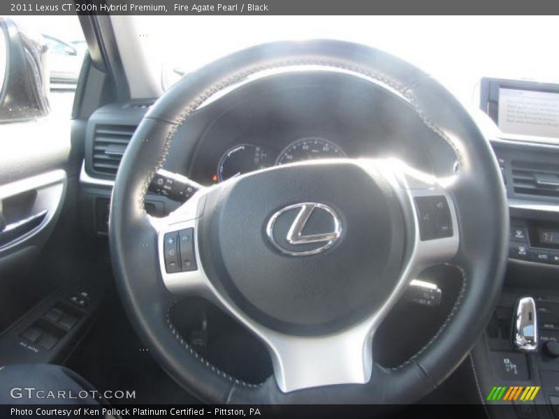 Fire Agate Pearl / Black 2011 Lexus CT 200h Hybrid Premium