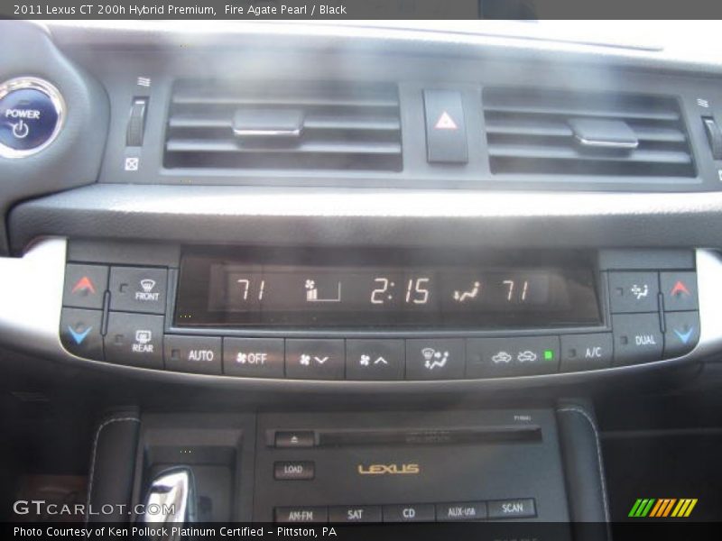 Fire Agate Pearl / Black 2011 Lexus CT 200h Hybrid Premium