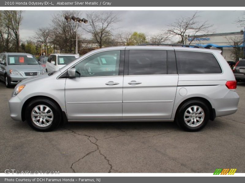 Alabaster Silver Metallic / Gray 2010 Honda Odyssey EX-L