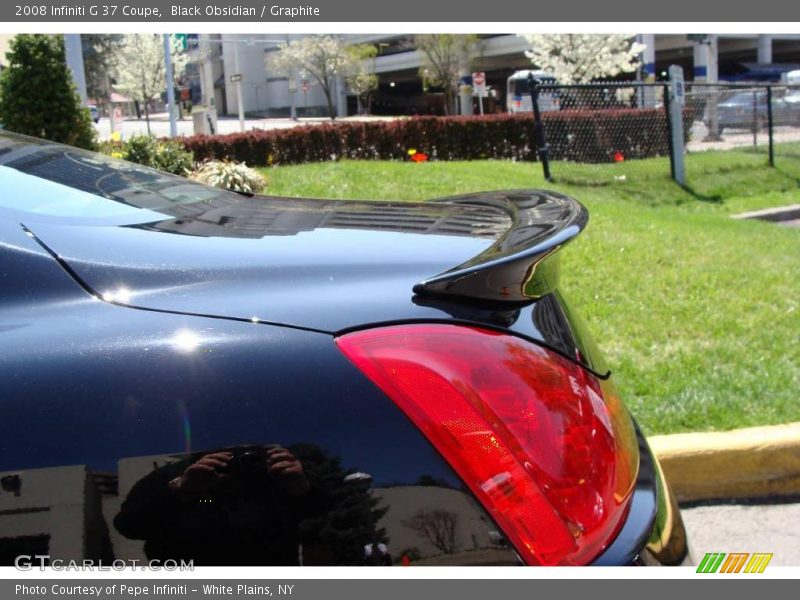 Black Obsidian / Graphite 2008 Infiniti G 37 Coupe