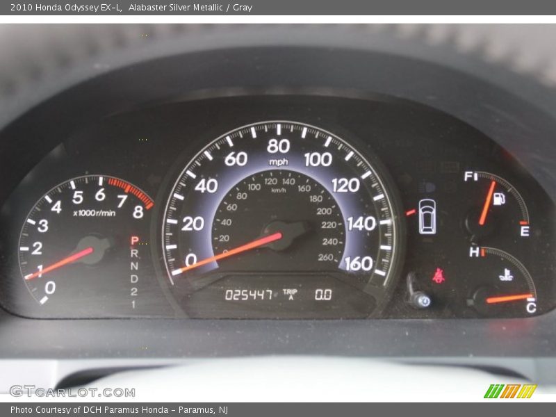 Alabaster Silver Metallic / Gray 2010 Honda Odyssey EX-L