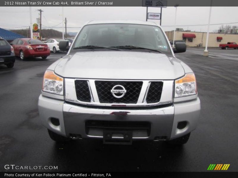 Brilliant Silver / Charcoal 2012 Nissan Titan SV Crew Cab 4x4