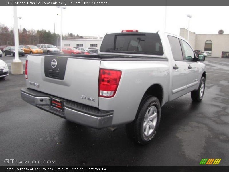 Brilliant Silver / Charcoal 2012 Nissan Titan SV Crew Cab 4x4