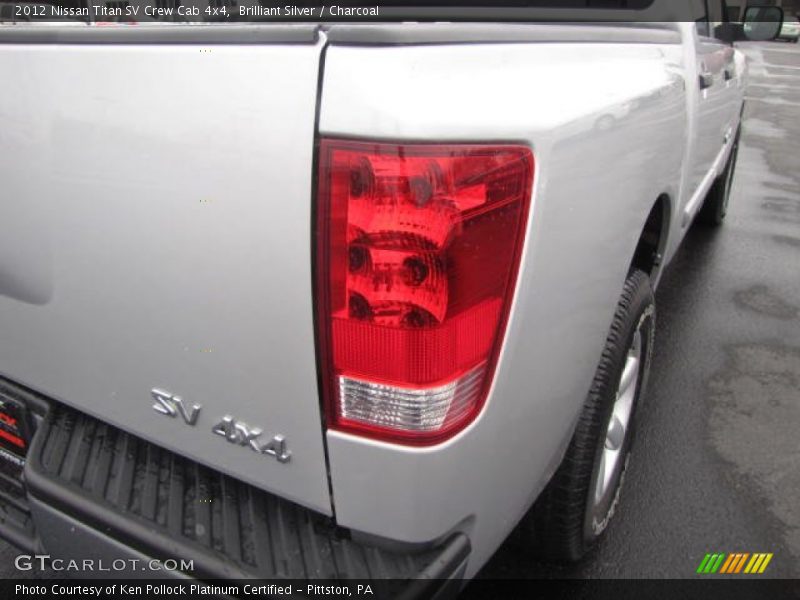 Brilliant Silver / Charcoal 2012 Nissan Titan SV Crew Cab 4x4