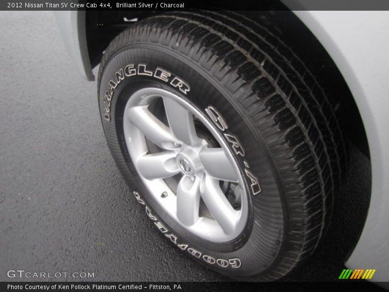 Brilliant Silver / Charcoal 2012 Nissan Titan SV Crew Cab 4x4