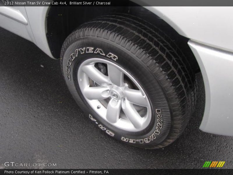 Brilliant Silver / Charcoal 2012 Nissan Titan SV Crew Cab 4x4