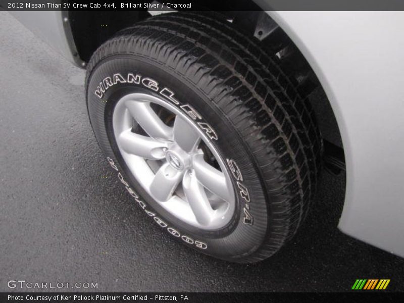 Brilliant Silver / Charcoal 2012 Nissan Titan SV Crew Cab 4x4
