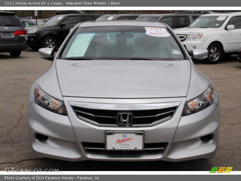 Alabaster Silver Metallic / Black 2011 Honda Accord EX-L Coupe