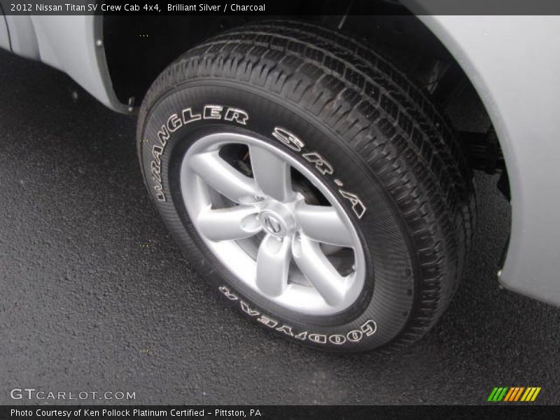 Brilliant Silver / Charcoal 2012 Nissan Titan SV Crew Cab 4x4