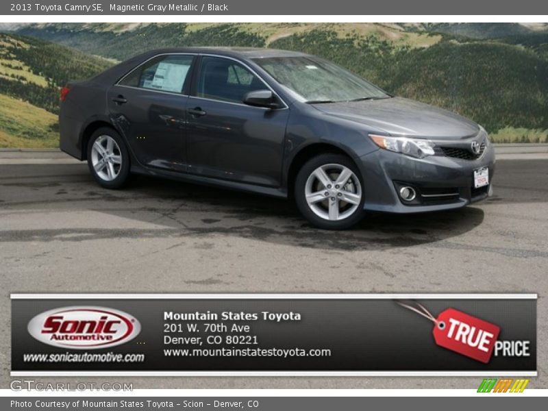 Magnetic Gray Metallic / Black 2013 Toyota Camry SE