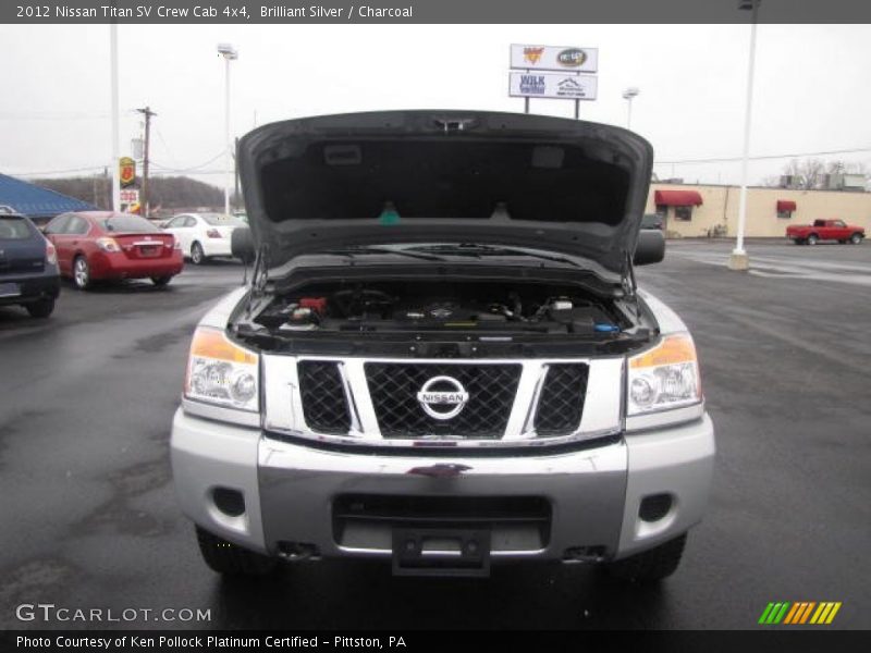 Brilliant Silver / Charcoal 2012 Nissan Titan SV Crew Cab 4x4