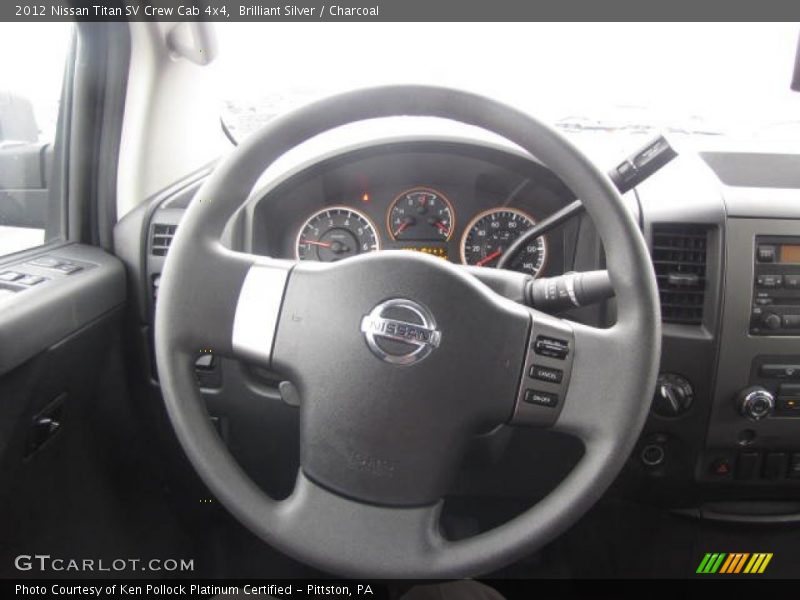 Brilliant Silver / Charcoal 2012 Nissan Titan SV Crew Cab 4x4