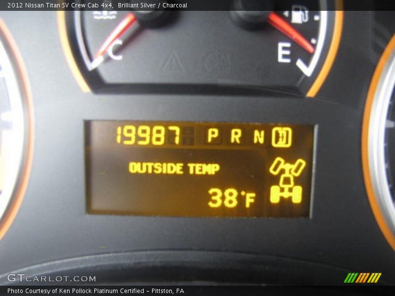 Brilliant Silver / Charcoal 2012 Nissan Titan SV Crew Cab 4x4
