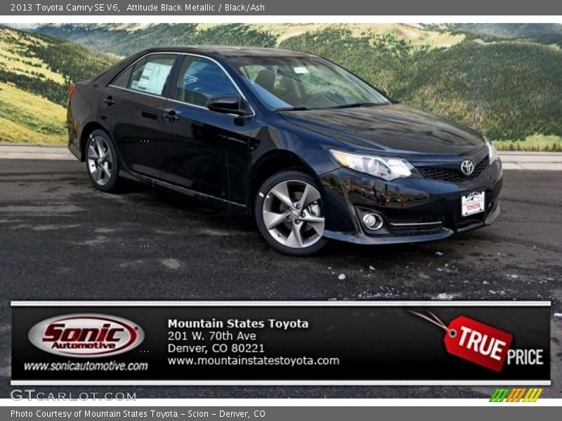 Attitude Black Metallic / Black/Ash 2013 Toyota Camry SE V6