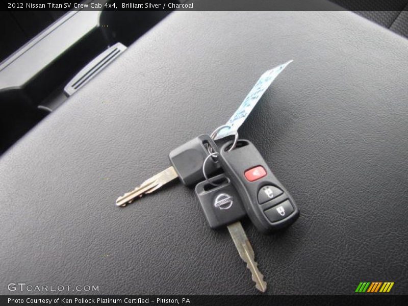 Brilliant Silver / Charcoal 2012 Nissan Titan SV Crew Cab 4x4