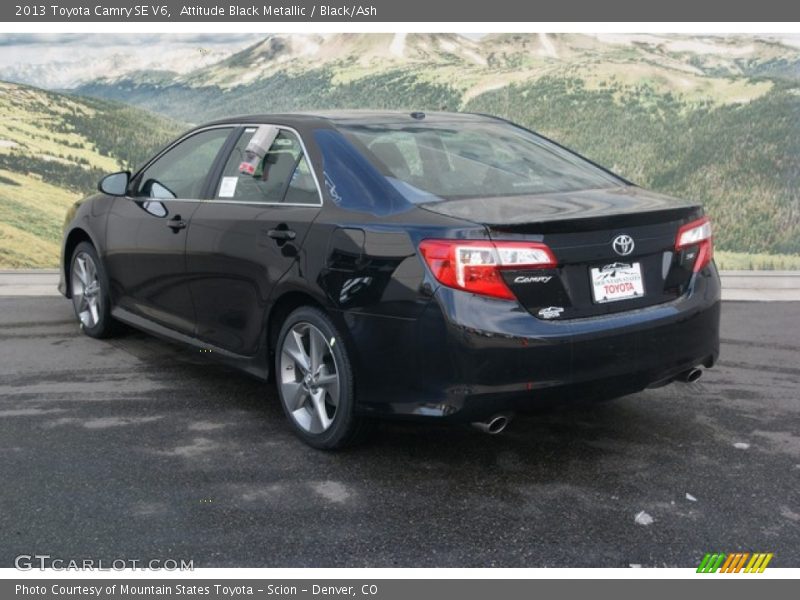 Attitude Black Metallic / Black/Ash 2013 Toyota Camry SE V6