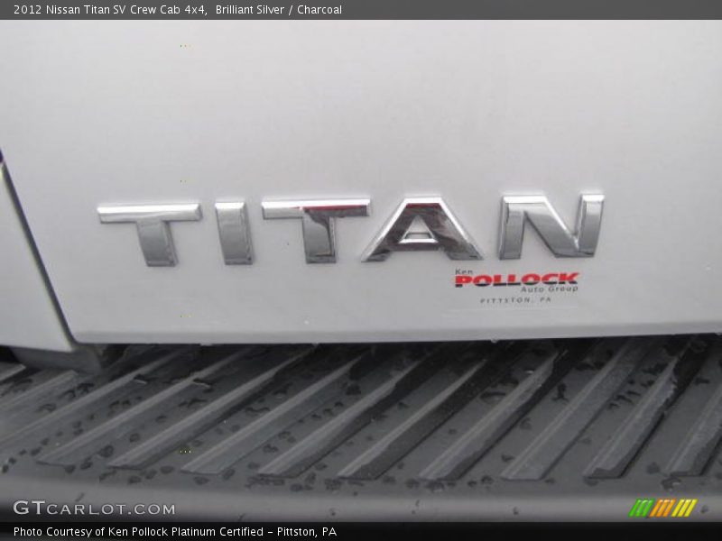 Brilliant Silver / Charcoal 2012 Nissan Titan SV Crew Cab 4x4