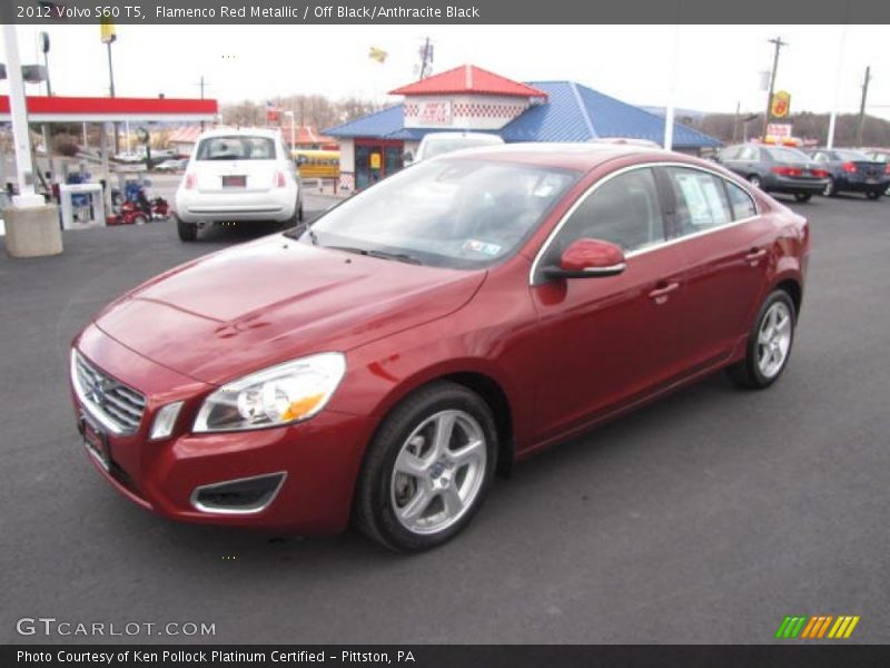 Flamenco Red Metallic / Off Black/Anthracite Black 2012 Volvo S60 T5