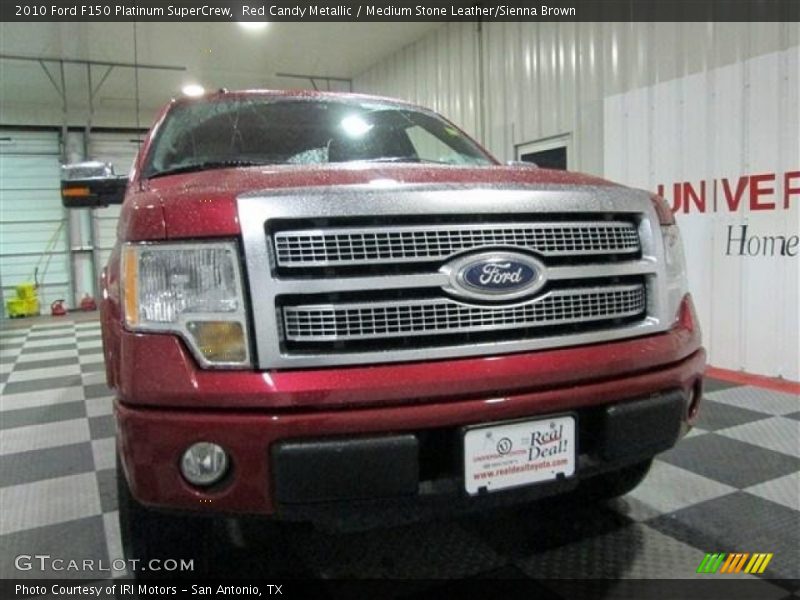 Red Candy Metallic / Medium Stone Leather/Sienna Brown 2010 Ford F150 Platinum SuperCrew
