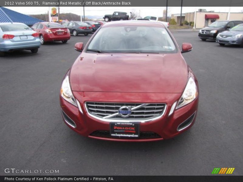 Flamenco Red Metallic / Off Black/Anthracite Black 2012 Volvo S60 T5