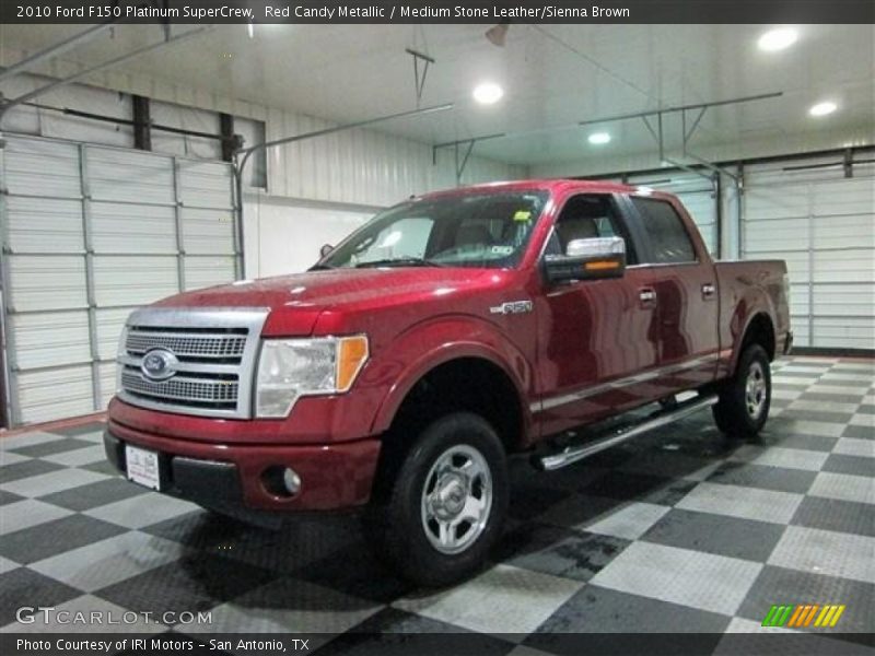 Red Candy Metallic / Medium Stone Leather/Sienna Brown 2010 Ford F150 Platinum SuperCrew