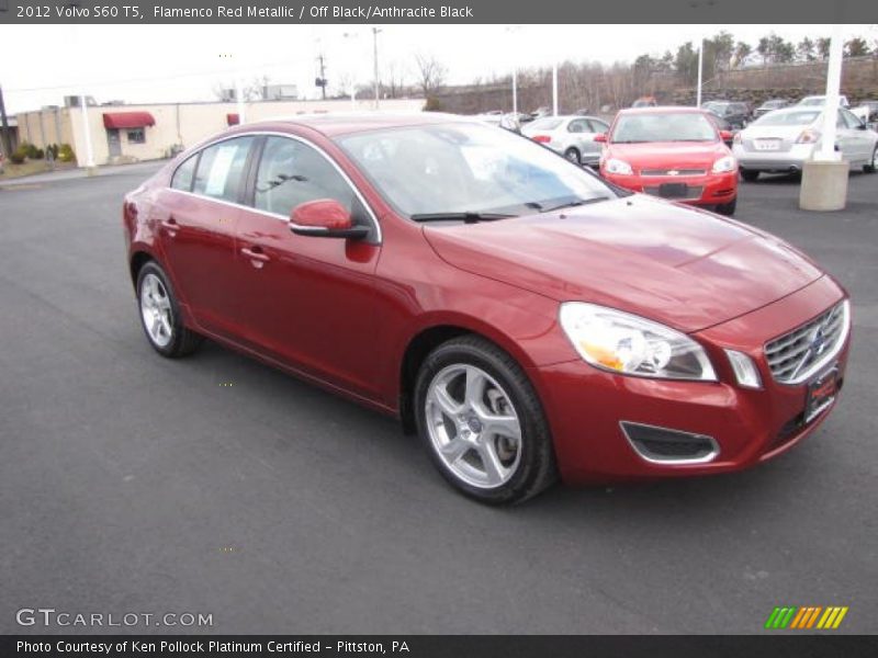 Flamenco Red Metallic / Off Black/Anthracite Black 2012 Volvo S60 T5
