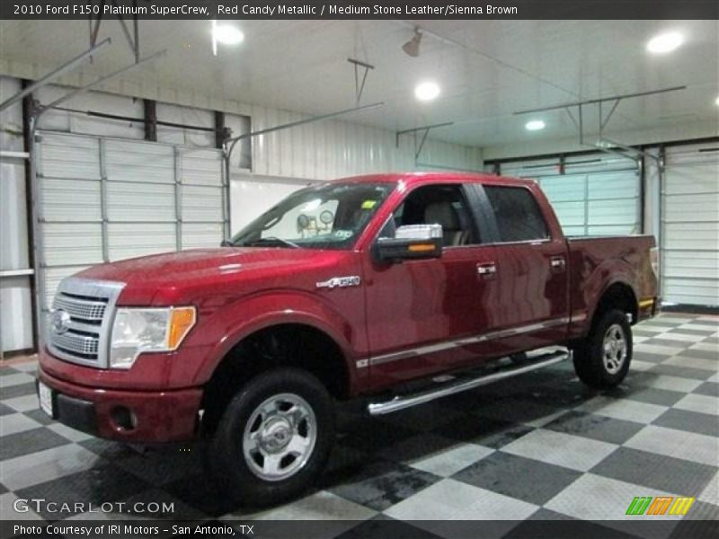 Red Candy Metallic / Medium Stone Leather/Sienna Brown 2010 Ford F150 Platinum SuperCrew