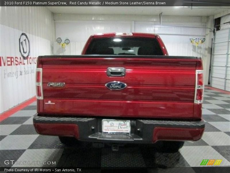 Red Candy Metallic / Medium Stone Leather/Sienna Brown 2010 Ford F150 Platinum SuperCrew