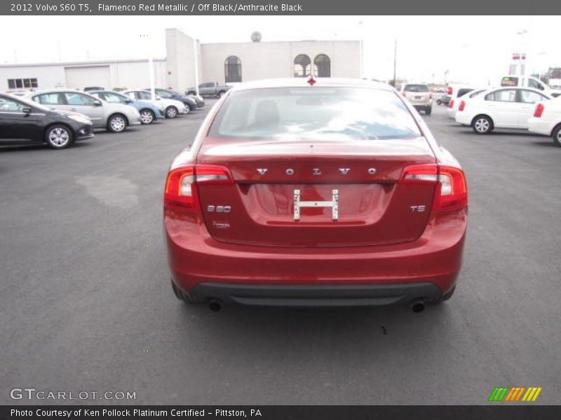 Flamenco Red Metallic / Off Black/Anthracite Black 2012 Volvo S60 T5
