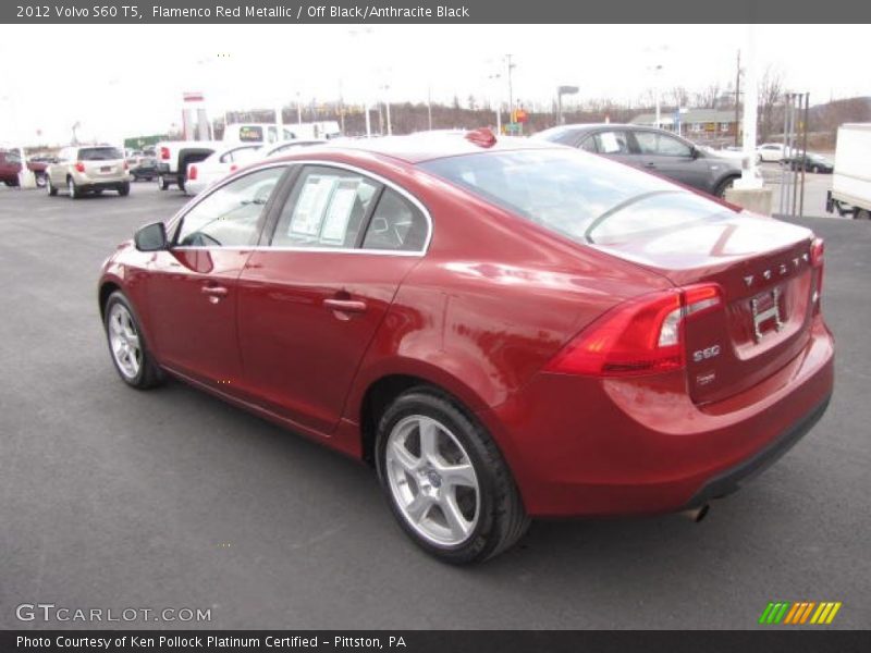 Flamenco Red Metallic / Off Black/Anthracite Black 2012 Volvo S60 T5