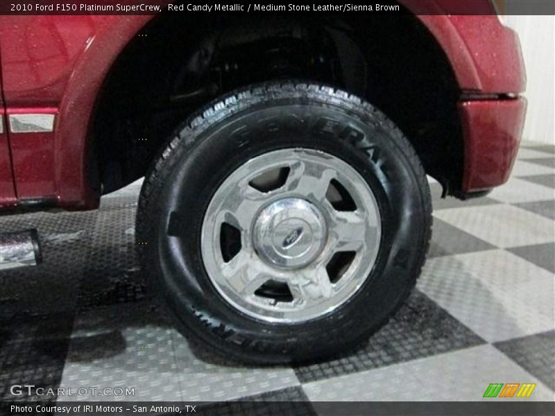 Red Candy Metallic / Medium Stone Leather/Sienna Brown 2010 Ford F150 Platinum SuperCrew