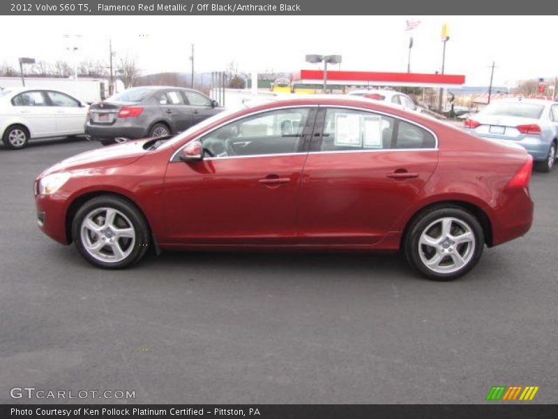 Flamenco Red Metallic / Off Black/Anthracite Black 2012 Volvo S60 T5