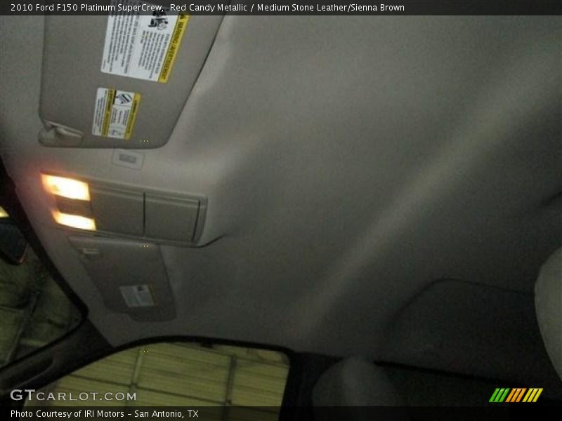 Red Candy Metallic / Medium Stone Leather/Sienna Brown 2010 Ford F150 Platinum SuperCrew